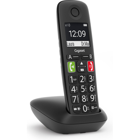 GIGASET WIRELESS PHONE E290 BLACK (S30852-H2901-D201)
