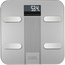 LAICA BATHROOM SCALE DIGITAL BLUETOOTH SMART BODY COMPOSITION SILVER 180KG PS7005