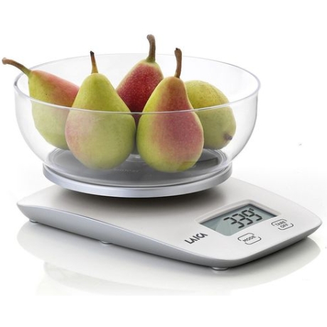 LAICA KITCHEN SCALE DIGITAL LARGE CAPACITY BOWL 5KG MAX WHITE-SILVER KS1060