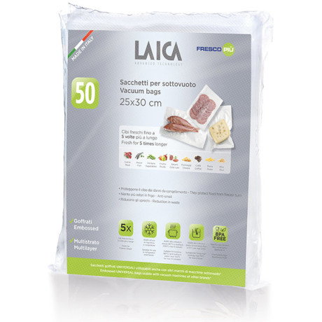 LAICA VACUUM CONSERVATION BAG 25X30 PACK 50PCS VT35100