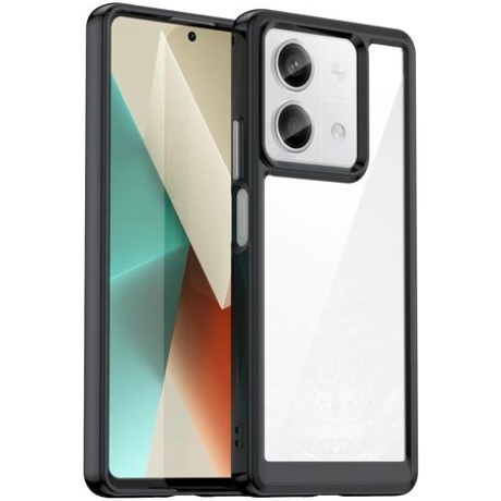 OUTER SPACE CASE WITH GEL FRAME - XIAOMI REDMI NOTE 13 PRO+ - BLACK
