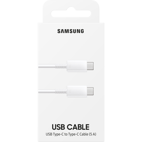 SAMSUNG CABLE USB-C TO USB-C 5A 1M WHITE EP-DN975BWEGWW - immagine 4