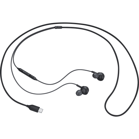 SAMSUNG EARPHONES IN-EAR CABLE USB-C MICROPHONE VOL. CONTROL BLACK BY AKG EO-IC100BBEGEU