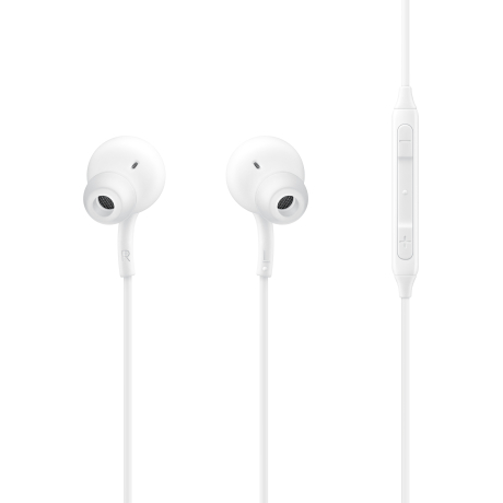 SAMSUNG EARPHONES IN-EAR CABLE USB-C MICROPHONE VOL. CONTROL WHITE BY AKG EO-IC100BWEGEU - immagine 4