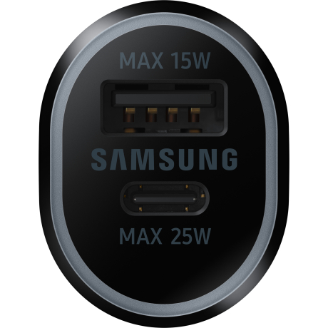 SAMSUNG POWER CAR CHARGER DUAL USB-C 25W + USB 15W BLACK EP-L4020NBEGEU - immagine 4