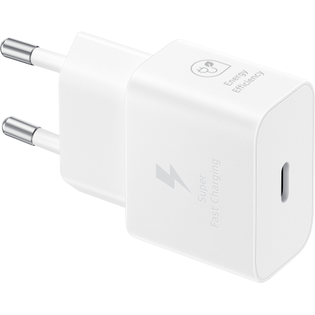 SAMSUNG POWER WALL CHARGER 25W USB-C WHITE EP-T2510NWEGEU