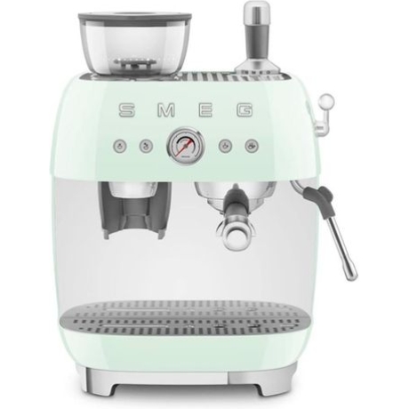 SMEG COFFEE MACHINE ESPRESSO MANUAL RETRO-STYLE PASTEL GREEN EGF03PGEU