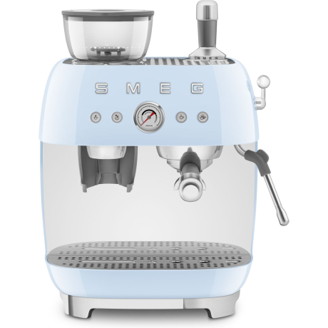 SMEG ESPRESSO MACHINE 50'STYLE WITH INTEGRATED GRINDER BLUE EGF03PBEU
