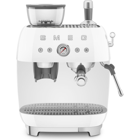 SMEG ESPRESSO MACHINE 50'STYLE WITH INTEGRATED GRINDER WHITE EGF03WHEU - immagine 3