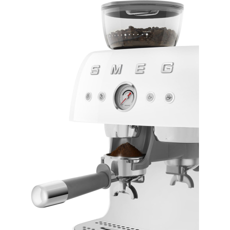 SMEG ESPRESSO MACHINE 50'STYLE WITH INTEGRATED GRINDER WHITE EGF03WHEU - immagine 5