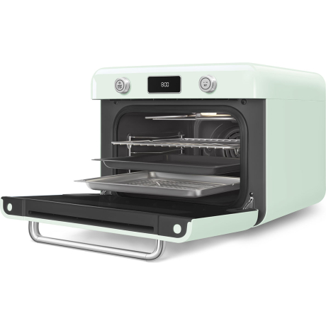 SMEG MULTIFUNCTION COUNTERTOP OVEN 50'S STYLE WITH GALILEO TECHNOLOGY GREEN COF01PGEU