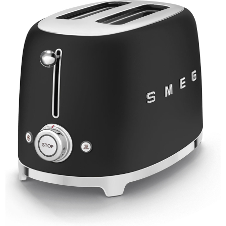 SMEG TOASTER 2X2 50´STYLE MATT BLACK TSF01BLMEU - immagine 3