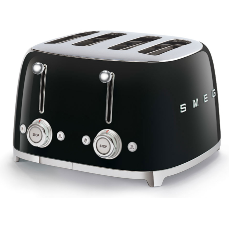 SMEG TOASTER 4X4 50´STYLE BLACK TSF03BLEU