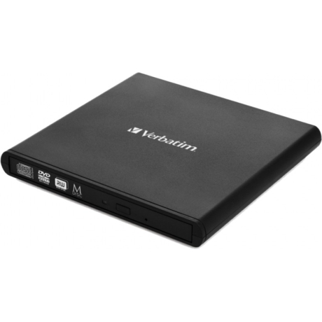 VERBATIM EXTERNAL MDISC COMPATIBLE CD/DVD PLAYER AND RECORDER POWERED BY USB 2.0 PORT 53504