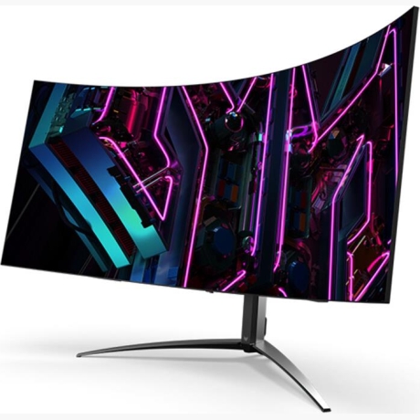 LCD Monitor|ACER|X45BMIIPHUZX|44.5"|Gaming/Curved/21 : 9|Panel OLED|3440x1440|21:9|240 Hz|Matte|0.1 ms|Speakers|Swivel|Tilt|Colour Black|UM.MXXEE.001
