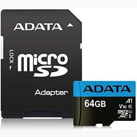 MEMORY MICRO SDXC 64GB CLASS10/W/A AUSDX64GUICL10A1-RA1 ADATA