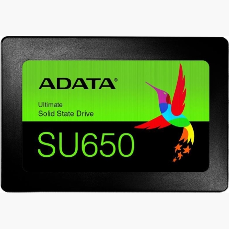 SSD|ADATA|SU650|256GB|SATA 3.0|3D NAND|Write speed 450 MBytes/sec|Read speed 520 MBytes/sec|2,5"|TBW 140 TB|MTBF 2000000 hours|ASU650SS-256GT-R