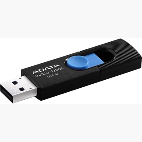 MEMORY DRIVE FLASH USB3 128GB/BLACK AUV320-128G-RBKBL ADATA