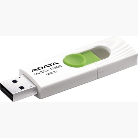 MEMORY DRIVE FLASH USB3 128GB/WHITE AUV320-128G-RWHGN ADATA