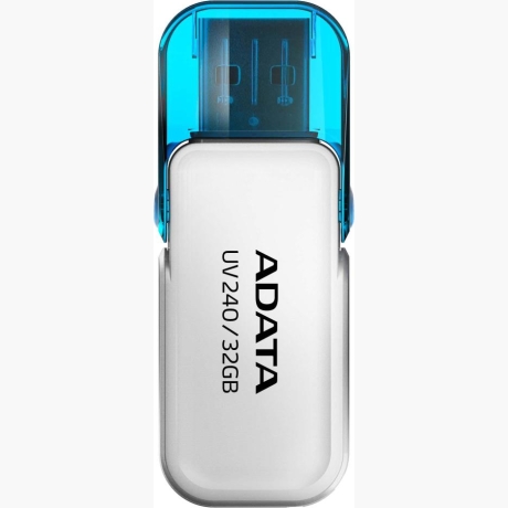 MEMORY DRIVE FLASH USB2 64GB/WHITE AUV240-64G-RWH ADATA