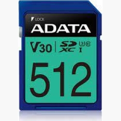 MEMORY SDXC 512GB V30/ASDX512GUI3V30S-R ADATA