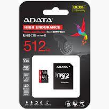 MEMORY MICRO SDXC 512GB W/AD./AUSDX512GUI3V30SHA2-RA1 ADATA