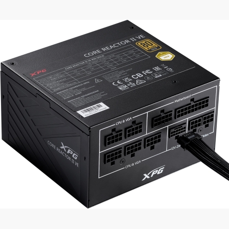 Power Supply|ADATA|CORE REACTOR II VE|750 Watts|Efficiency 80 PLUS GOLD|PFC Active|MTBF 100000 hours|COREREACTORIIVE750G-BKCEU