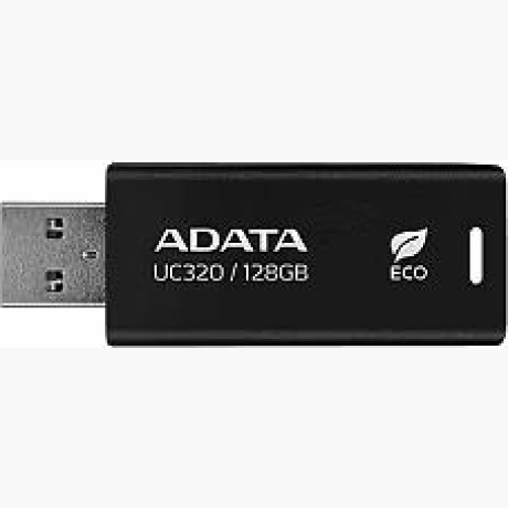 MEMORY DRIVE FLASH USB3.2 128G/BLACK UC320-128G-RBK/BK ADATA