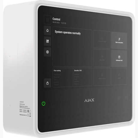 FIRE ALARM PANEL FIRE HUB/EN54 WHITE 125732 AJAX