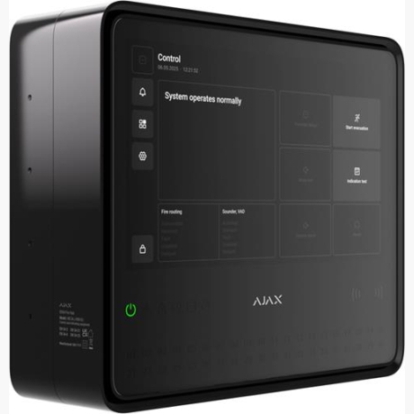 FIRE ALARM PANEL FIRE HUB/EN54 BLACK 125733 AJAX