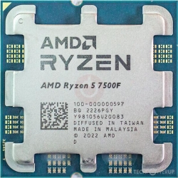 CPU|AMD|Desktop|Ryzen 5|7500F|3700 MHz|Cores 6|6MB|Socket SAM5|65 Watts|OEM|100-000000597
