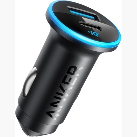 MOBILE CHARGER CAR POWERDRIVE/2 BLACK+BLUE A2735G11 ANKER