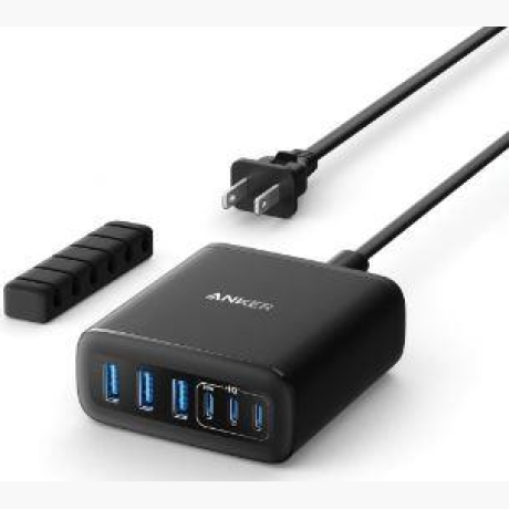 MOBILE CHARGER WALL 6PORTS/112W GAN A2154G11 ANKER