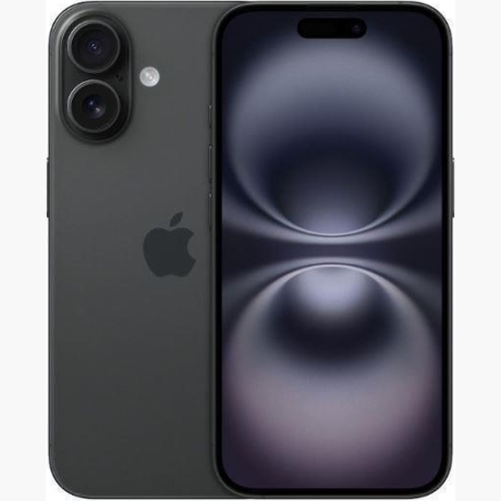 MOBILE PHONE IPHONE 16/128GB BLACK MYE73 APPLE