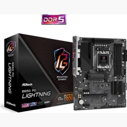Mainboard|ASROCK|AMD B650|SAM5|ATX|Memory DDR5|Memory slots 4|2xPCI-Express 4.0 1x|2xPCI-Express 4.0 16x|3xM.2|1xHDMI|1xAudio-In|1xAudio-Out|1xMicrophone|4xUSB 2.0|7xUSB 3.2|2xUSB-C|1xRJ45|B650PGLIGHTNING