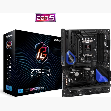 Mainboard|ASROCK|Intel Z790|LGA1700|ATX|Memory DDR5|Memory slots 4|1xPCI-Express 3.0 1x|1xPCI-Express 4.0 16x|1xPCI-Express 5.0 16x|5xM.2|1xHDMI|1xDisplayPort|1xAudio-In|1xAudio-Out|1xMicrophone|2xUSB 2.0|6xUSB 3.2|1xUSB-C|1xRJ45|Z790PGRIPTIDE