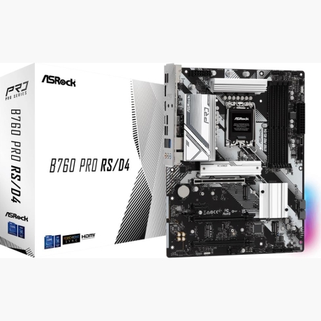 Mainboard|ASROCK|Intel B760 Express|ATX|Memory DDR4|Memory slots 4|1xPCI-Express 3.0 1x|1xPCI-Express 3.0 16x|2xPCI-Express 4.0 16x|1xM.2|1xHDMI|1xDisplayPort|2xUSB 2.0|5xUSB 3.2|1xUSB-C|1xRJ45|3xAudio port|B760PRORS/D4