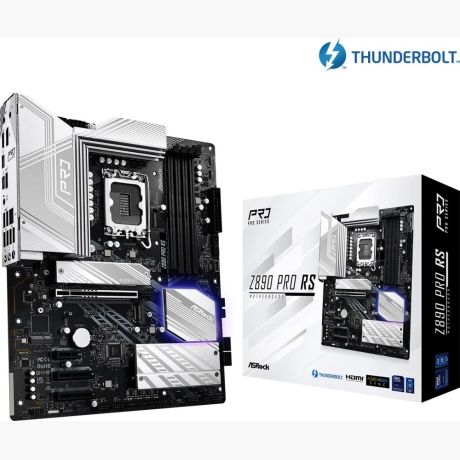Mainboard|ASROCK|Intel Z890|LGA1851|ATX|Memory DDR5|Memory slots 4|1xPCI-Express 4.0 1x|2xPCI-Express 4.0 4x |1xPCI-Express 5.0 16x|1xM.2|1xHDMI|1xDisplayPort|4xUSB 2.0|2xUSB 3.1|1xUSB 3.2|2xUSB-C w/Thunderbolt|1xRJ45|3xAudio port|Z890PRORS