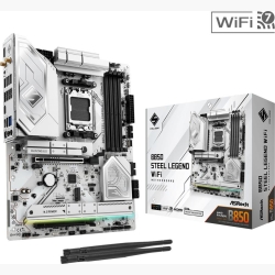 Mainboard|ASROCK|AMD B850|SAM5|ATX|Memory DDR5|Memory slots 4|1xPCI-Express 4.0 16x|1xPCI-Express 5.0 16x|1xM.2|1xHDMI|1xAudio-In|1xAudio-Out|4xUSB 2.0|5xUSB 3.2|2xUSB-C|1xOptical S/PDIF|1xRJ45|B850STEELLEGENDWIFI