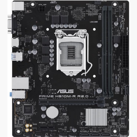 Mainboard|ASUS|Intel H470 Express|LGA1200|Micro-ATX|Memory DDR4|Memory slots 2|1xPCI-Express 3.0 1x|1xPCI-Express 4.0 16x|1x15pin D-sub|1xHDMI|2xUSB 2.0|2xUSB 3.2|2xPS/2|1xRJ45|3xAudio port|PRIMEH510M-RR2.0-SI