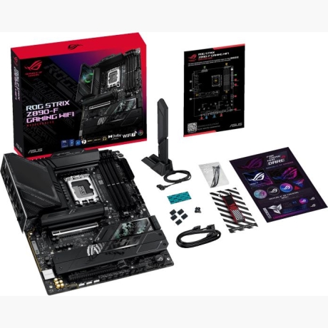 Mainboard|ASUS|Intel Z890|LGA1851|ATX|Memory DDR5|Memory slots 4|1xPCI-Express 4.0 16x|1xPCI-Express 5.0 16x|5xM.2|1xHDMI|1xDisplayPort|1xAudio-In|1xAudio-Out|2xUSB 2.0|4xUSB 3.0|4xUSB 3.1|2xUSB-C|2xUSB-C w/Thunderbolt|1xOptical S/PDIF|1xRJ45|ROGSTRIXZ890-FGAMWIFI