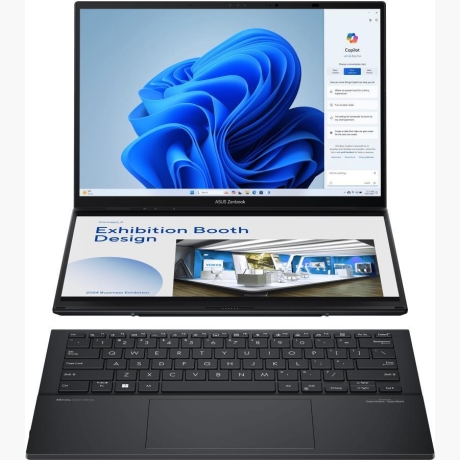 Notebook|ASUS|ZenBook Series|DUO|UX8406CA-PZ009W|CPU  Core Ultra|U9-285H|2900 MHz|14"|Touchscreen|2880x1800|RAM 32GB|LPDDR5x|SSD 2TB|Intel Arc Graphics|Integrated|ENG|Windows 11 Home|Grey|1.65 kg|90NB14X1-M00820