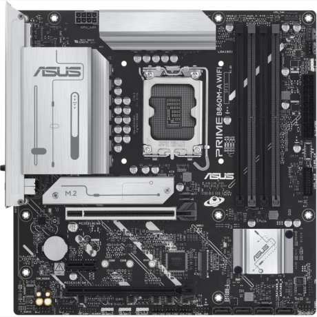 Mainboard|ASUS|Intel B860 Express|LGA1851|Micro-ATX|Memory DDR5|Memory slots 4|1xPCI-Express 4.0 1x|1xPCI-Express 4.0 16x|1xPCI-Express 5.0 16x|2xM.2|1xHDMI|1xDisplayPort|7xUSB 2.0|1xUSB-C|1xUSB-C w/Thunderbolt|1xOptical S/PDIF|1xRJ45|3xAudio port|PRIMEB860M-AWIFI