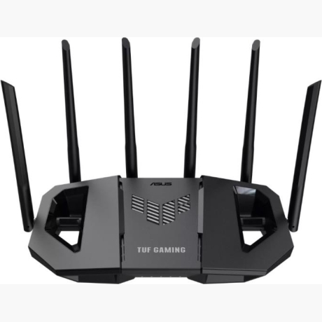 Wireless Router|ASUS|Router|6500 Mbps|Mesh|Wi-Fi 6|Wi-Fi 7|IEEE 802.11a|IEEE 802.11b|IEEE 802.11g|IEEE 802.11ac|IEEE 802.11ax|USB 3.2|3x2.5GbE|1x2.5GbE|Number of antennas 6|TUFGAMINGBE6500