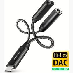 SOUND CARD ADAPTER USB-C/3.5MM/HI-RES DAC ADA-HCPD AXAGON