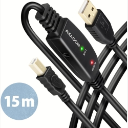 CABLE USB2.0 A-M/B-M ACTIVE/15M ADR-215B AXAGON