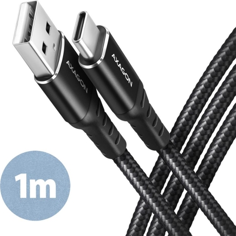 CABLE USB-C TO USB2.0 1M/BLACK BUCM-AM10AB AXAGON