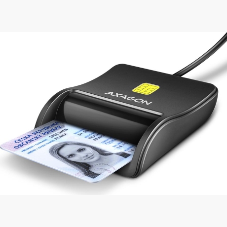 CARD READER FLAT SMARTCARD/USB2.0 1.3M CRE-SM3N AXAGON
