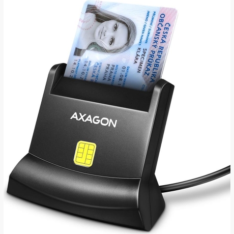 CARD READER STAND SMARTCARD/ID/USB2.0 1.3M CRE-SM4N AXAGON