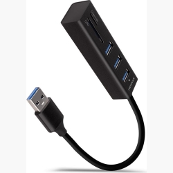 I/O HUB USB3.2 3P SD/MICROSD/0.2M HMA-CR3A AXAGON